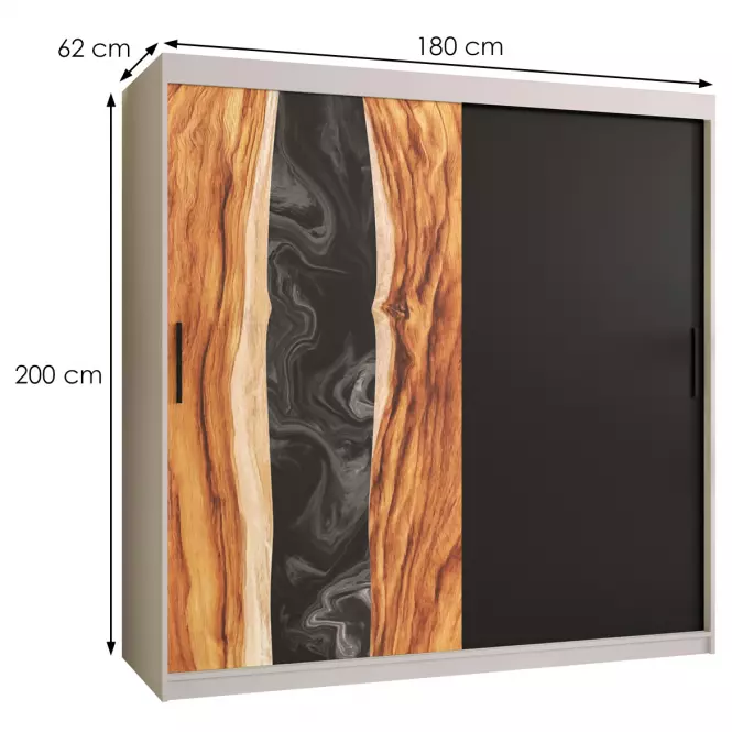 Skriňa Resin 180 biely /čierna