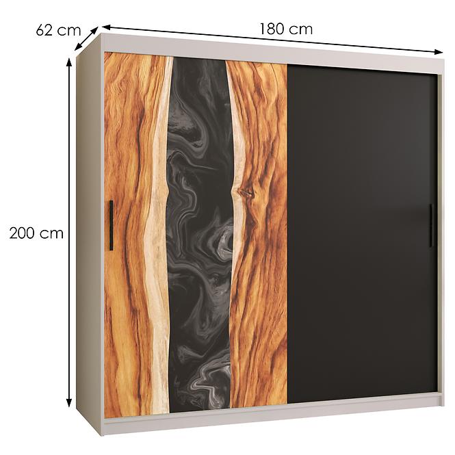 Skriňa Resin 180 biely /čierna