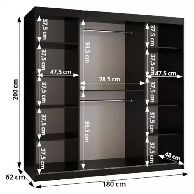 Skriňa Resin 180 biely /čierna