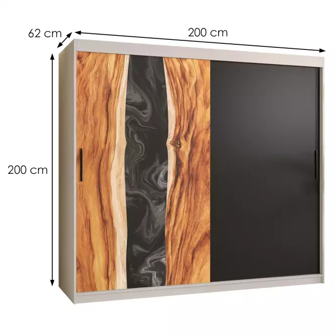 Skriňa Resin 200 biely /čierna