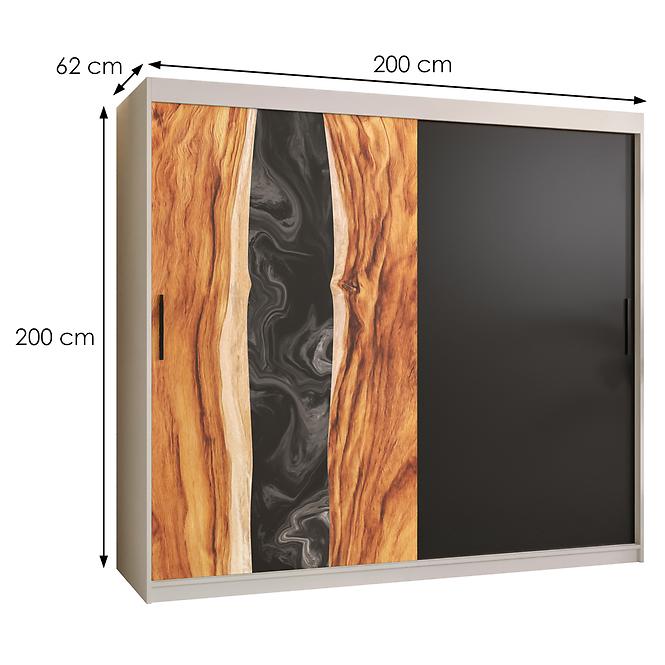 Skriňa Resin 200 biely /čierna