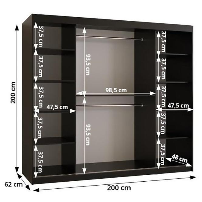 Skriňa Resin 200 biely /čierna