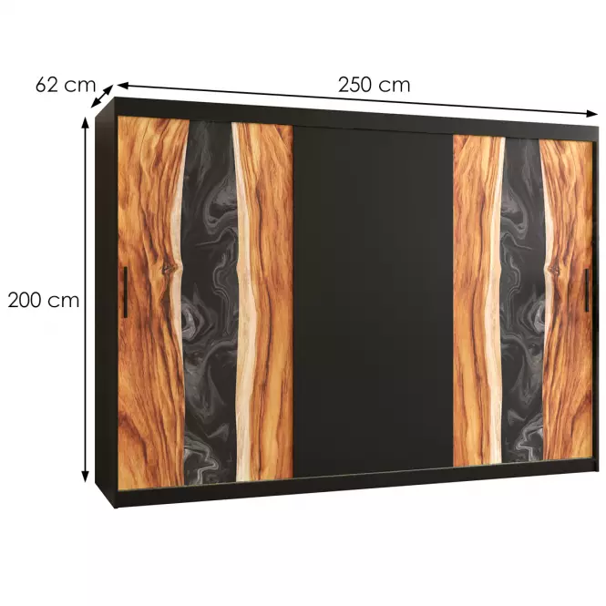 Skriňa Resin 250 čierna /čierna