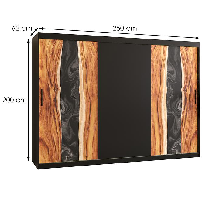 Skriňa Resin 250 čierna /čierna