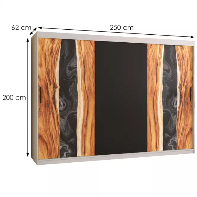 Skriňa Resin 250 biely /čierna