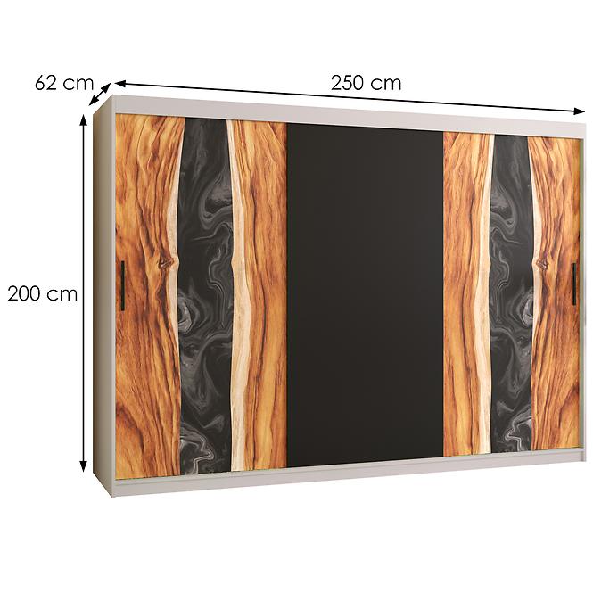 Skriňa Resin 250 biely /čierna