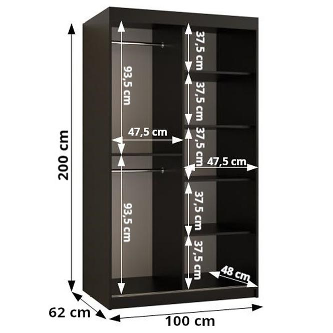 Skriňa Resin I 100 čierna,3