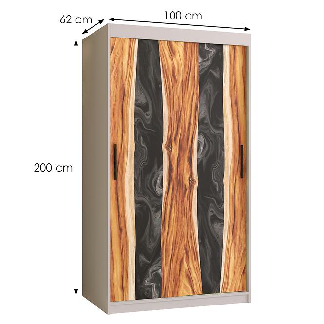 Skriňa Resin I 100 biela