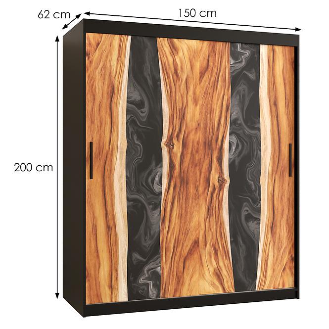 Skriňa Resin I 150 čierna