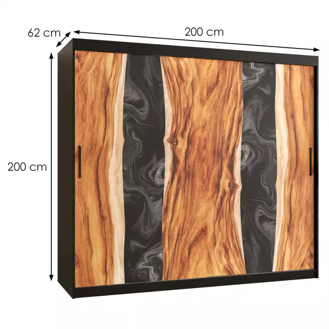 Skriňa Resin I 200 čierna