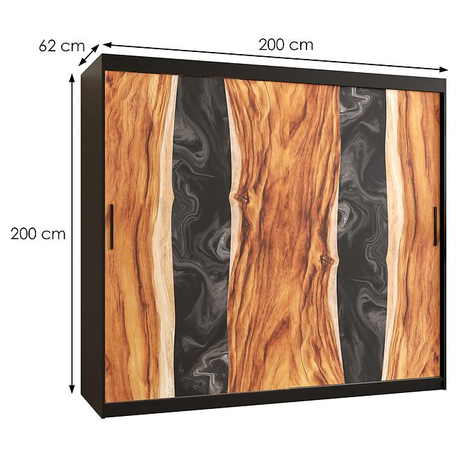 Skriňa Resin I 200 čierna