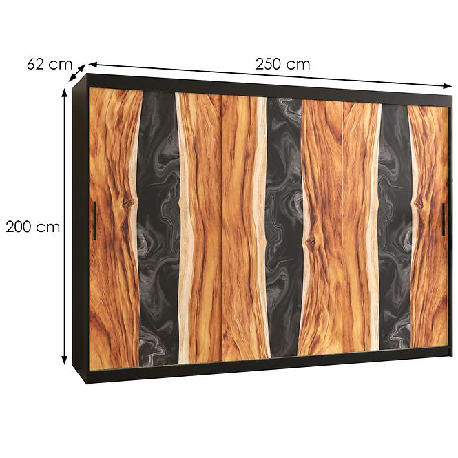 Skriňa Resin I 250 čierna