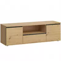 TV stolík Naxos 05 dub artisan/dub artisan čierna mat
