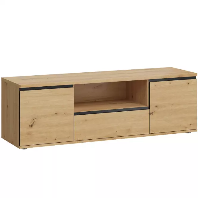TV stolík Naxos 05 dub artisan/dub artisan čierna mat