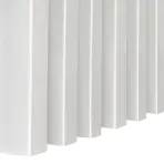 Dekoračná lamelová MDF lišta 3D na stenu biela 30x38x2750 mm