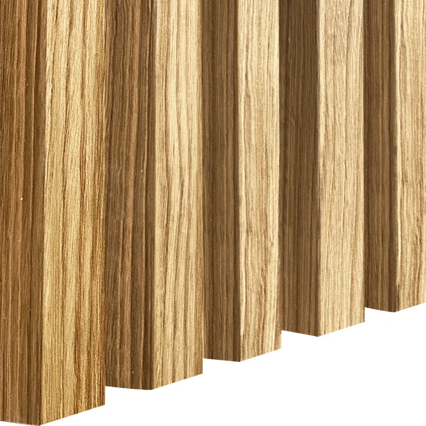 Dekoračná lamelová MDF lišta 3D na stenu dub catania 30x38x2750 mm