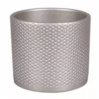 Obal na kvetináč Zeus Dots 17 cm sivý