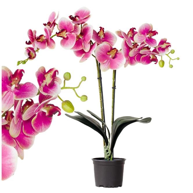 Umelá prémiová orchidea 18 kvetov 80 cm