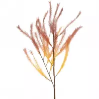 Umelá dekoratívna tráva oranžová 116 cm