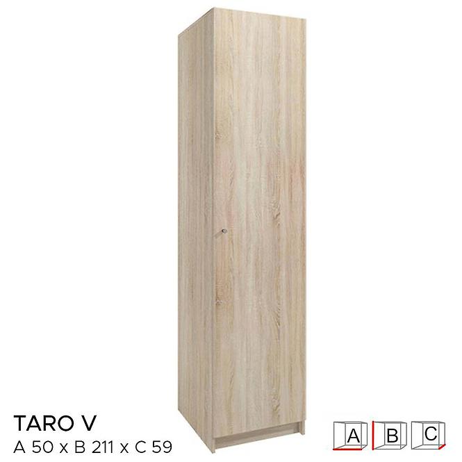 Skriňa Taro 5 50 cm dub sonoma,3