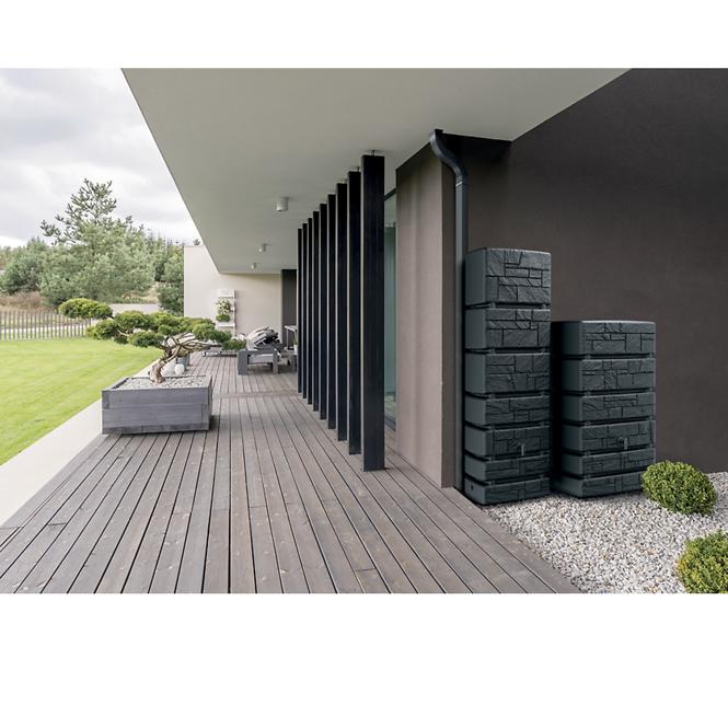 Nádrž na dažďovú vodu  TOWER STONE  antracit IDTST500,2
