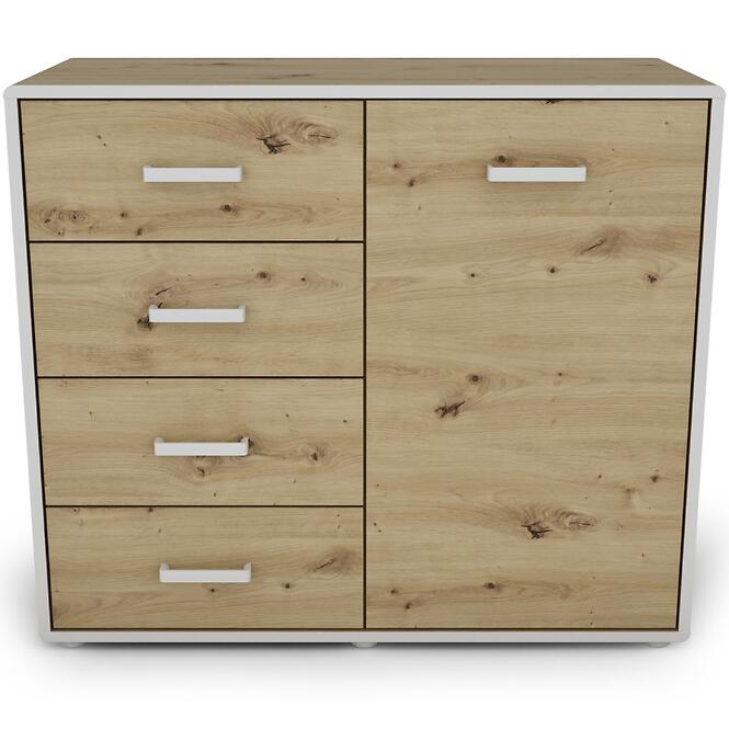 Komoda Capannoli 100 4s 1d dub artisan/biela,3
