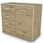 Komoda Capannoli 100 4s 1d dub artisan/biela,4