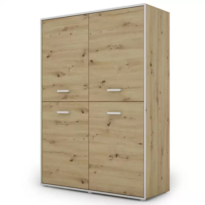Komoda Capannoli 120 4d dub artisan/biela