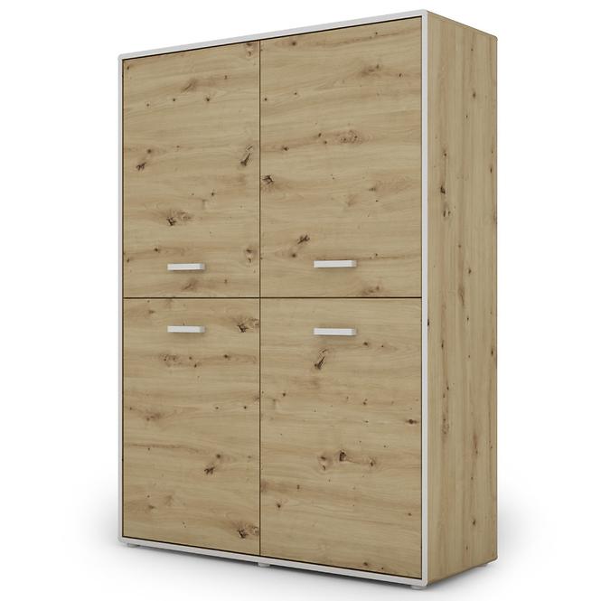 Komoda Capannoli 120 4d dub artisan/biela,4