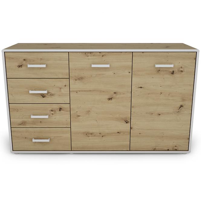 Komoda Capannoli 148 4s 2d dub artisan/biela,3