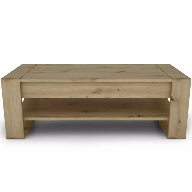 Konferenčný stolík Capannoli lift top dub artisan/biela,3