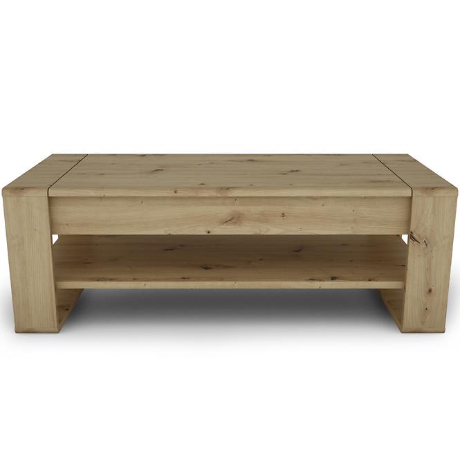 Konferenčný stolík Capannoli lift top dub artisan/biela,3