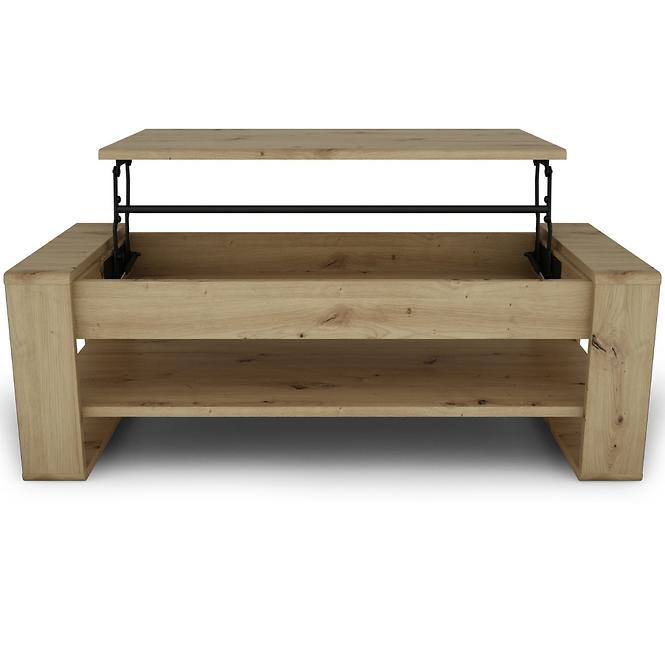 Konferenčný stolík Capannoli lift top dub artisan/čierna