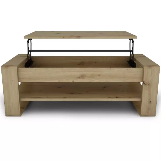 Konferenčný stolík Capannoli lift top dub artisan/čierna,5