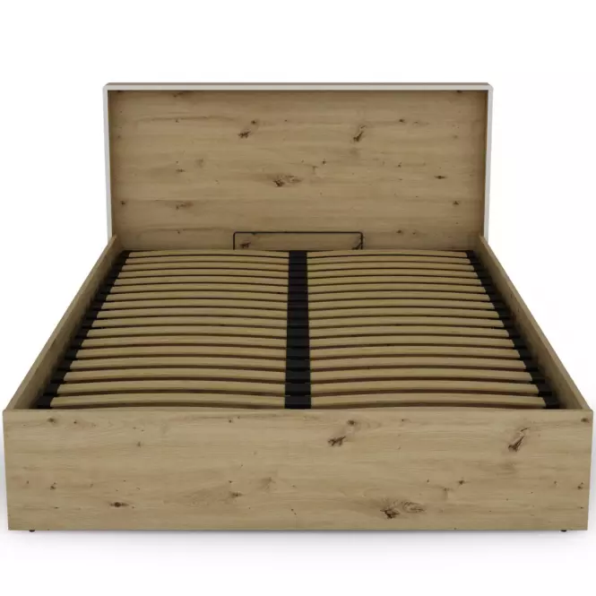 Posteľ Capannoli 140 dub artisan/biela
