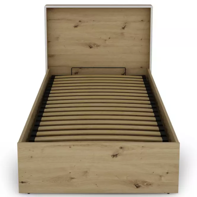 Posteľ Capannoli 90 dub artisan/biela