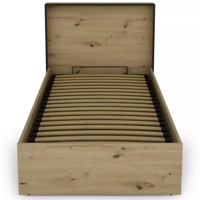 Posteľ Capannoli 90 dub artisan/čierna
