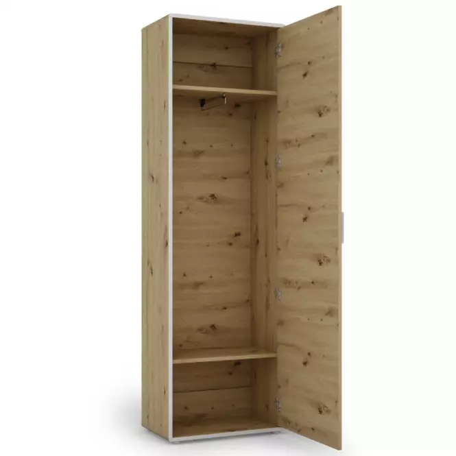 Skriňa Capannoli 1D dub artisan/biela