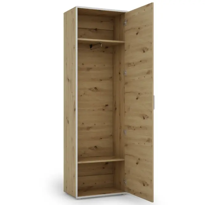 Skriňa Capannoli 1D dub artisan/biela,6