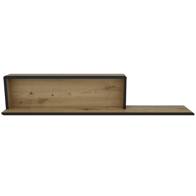 Polička Capannoli 120 dub artisan/čierna,3