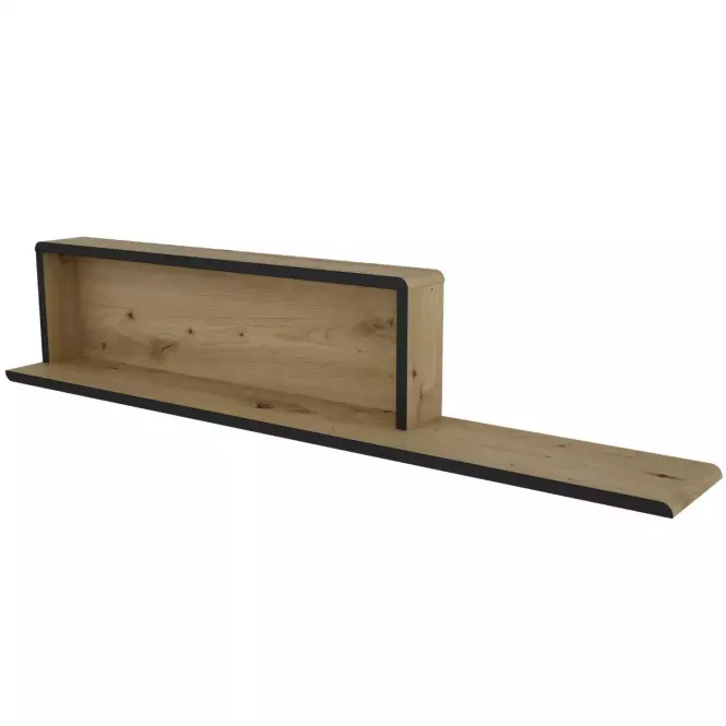 Polička Capannoli 120 dub artisan/čierna