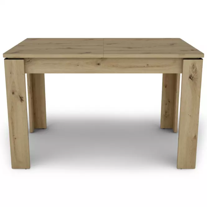 Rozkladací stôl Capannoli 120/160x80cm dub artisan/čierna