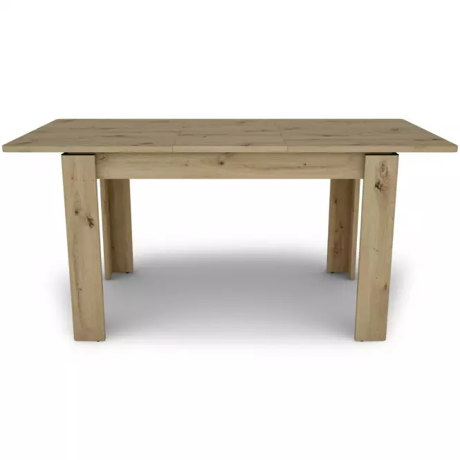 Rozkladací stôl Capannoli 120/160x80cm dub artisan/čierna