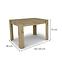 Rozkladací stôl Capannoli 120/160x80cm dub artisan/biela,2