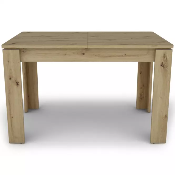 Rozkladací stôl Capannoli 120/160x80cm dub artisan/biela,3