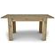 Rozkladací stôl Capannoli 120/160x80cm dub artisan/biela,5