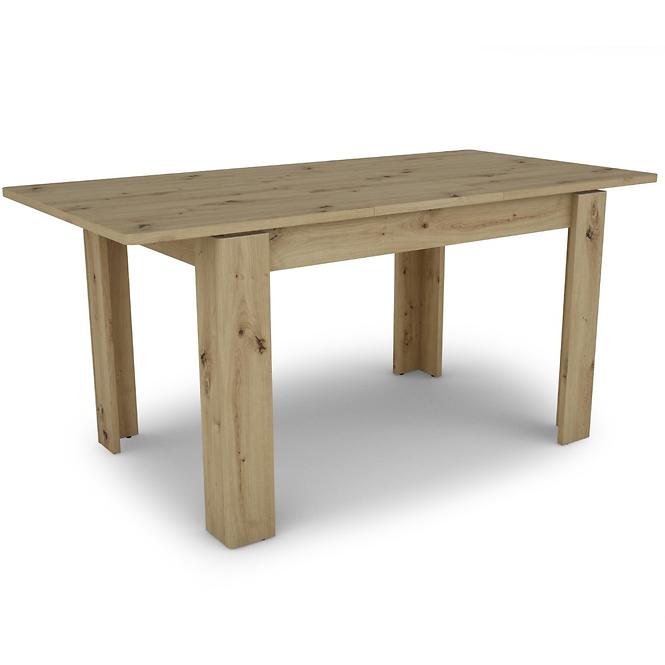 Rozkladací stôl Capannoli 120/160x80cm dub artisan/biela