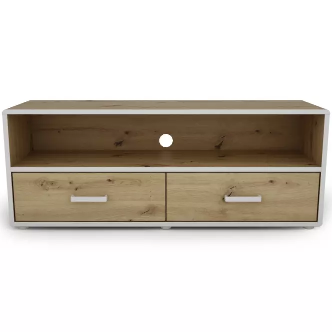 TV stolík capannoli 120 2s dub artisan/biela