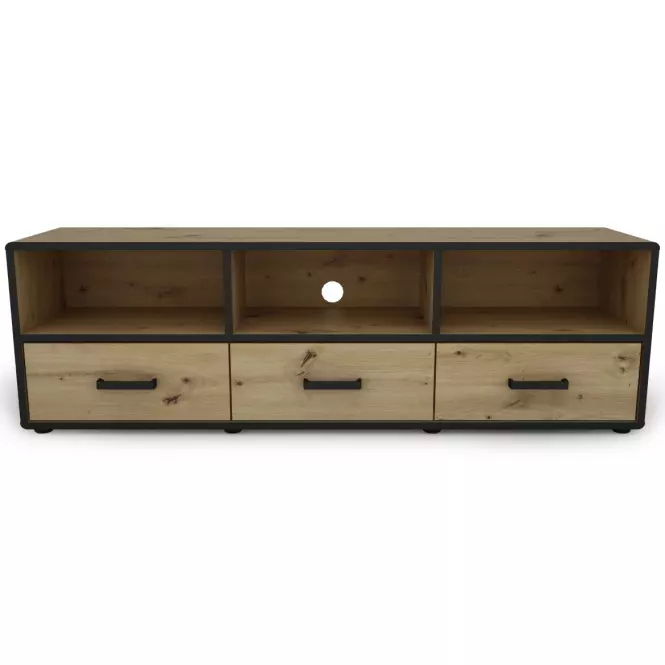 TV stolík capannoli 150 3s dub artisan/čierna