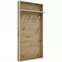 Vešiaková stena Capannoli dub artisan/biela